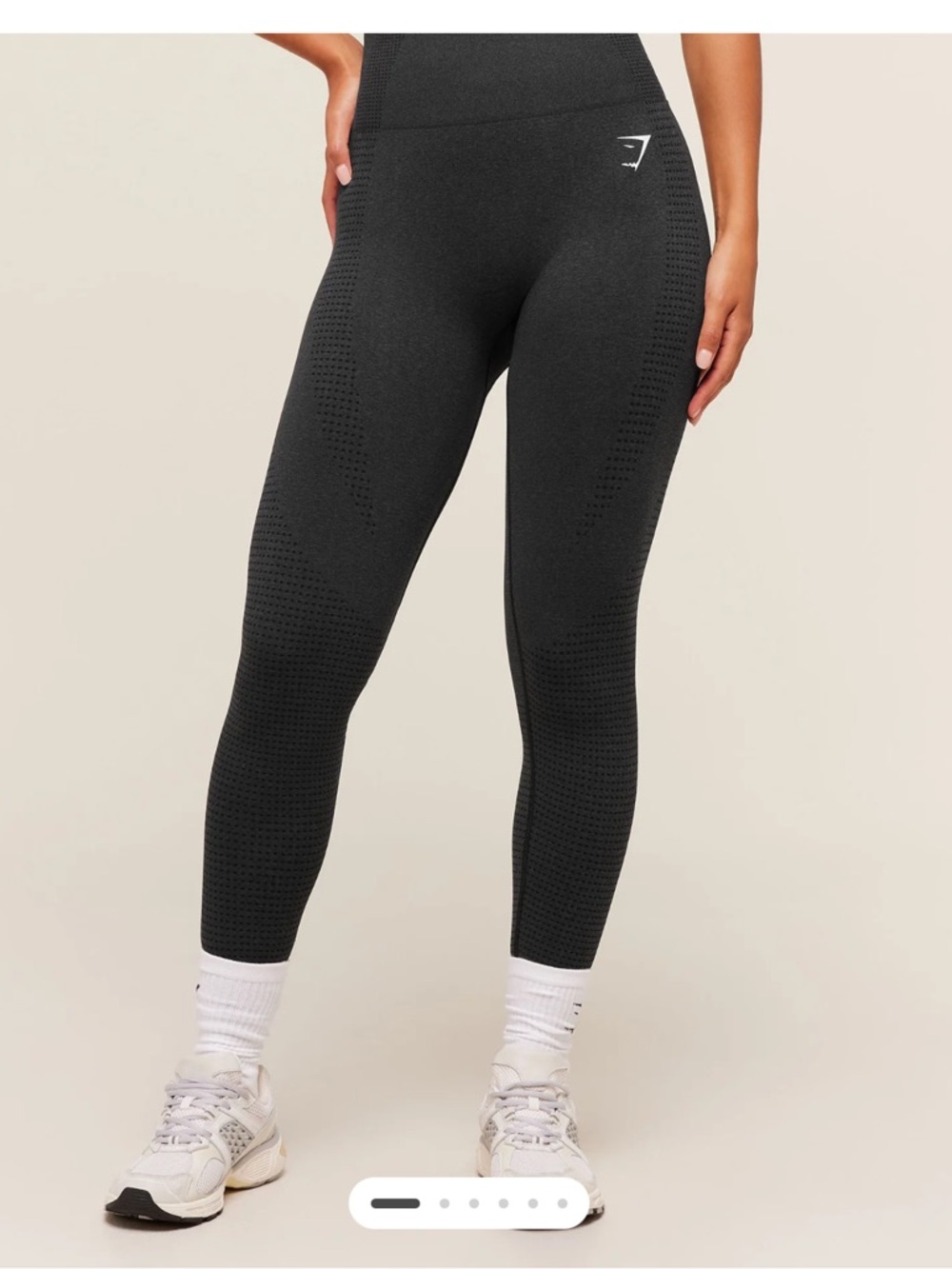 Gymshark Seamless High-Waist Leggings in Dark Grey